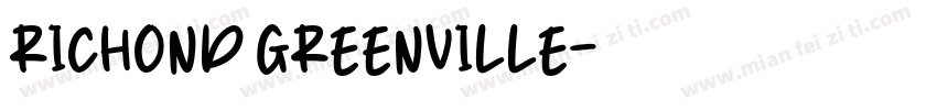 RICHOND GREENVILLE字体转换
